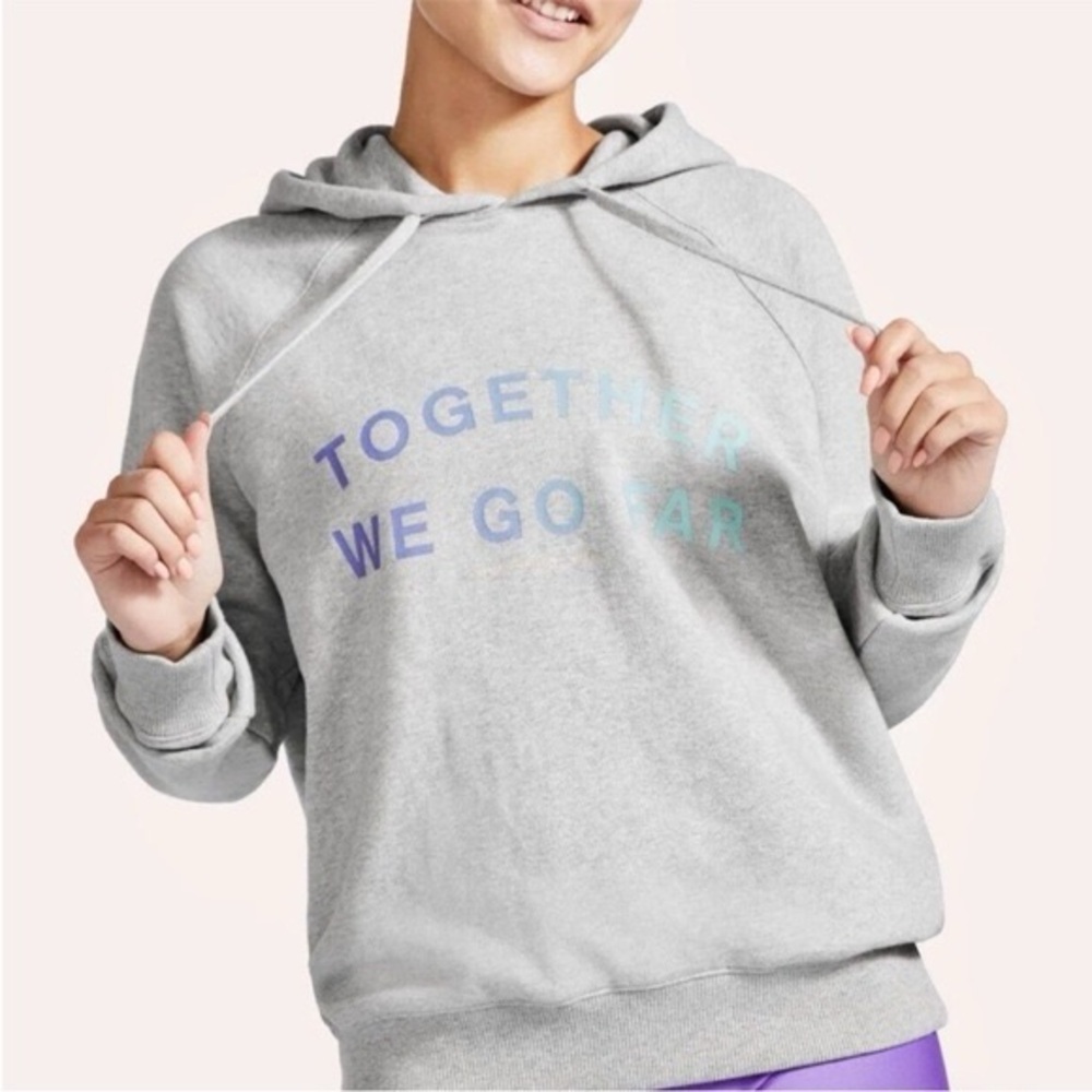 Spiritual Gangster X Peloton Hoodie Gray Together We Go Far Women’s Sizes NWT